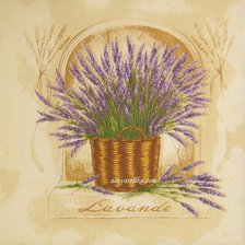 Схема вышивки «лаванда в горшке»
