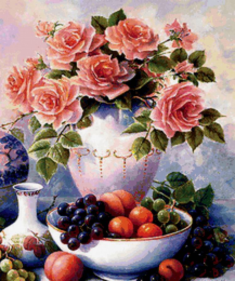 натюрморт - цветы, , натюрморт, природа, букет, романтика - предпросмотр