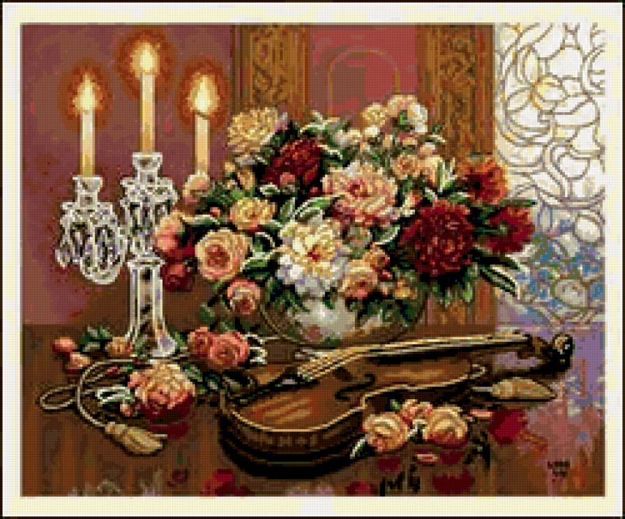 натюрморт - природа, цветы, натюрморт, , букет, романтика - предпросмотр