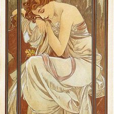 Схема вышивки «Картина А.Мухи»