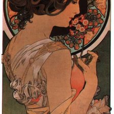 Схема вышивки «Картина А.Мухи»