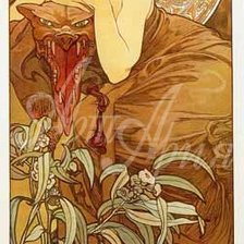 Схема вышивки «Картина А.Мухи»