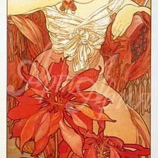 Схема вышивки «Картина А.Мухи»