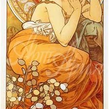 Схема вышивки «Картина А.Мухи»