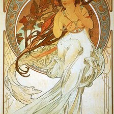 Схема вышивки «Картина А.Мухи»