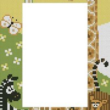 Схема вышивки «ф\рамка жираф»