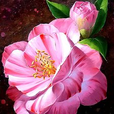 Схема вышивки «Камелия»