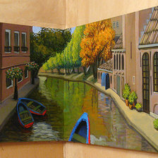 Схема вышивки «Угловой диптих»