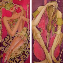 Схема вышивки «ДИПТИХ   "Две мелодии"»