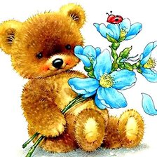 Схема вышивки «Мишутка»