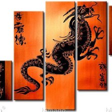 Схема вышивки «полиптих Дракон»