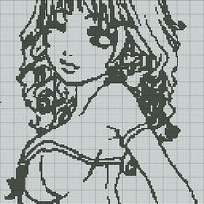 Схема вышивки «аниме»