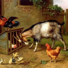 Схема вышивки «коза»