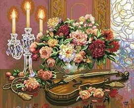 натюрморт - букет, натюрморт, романтика, цветы, природа,  - оригинал
