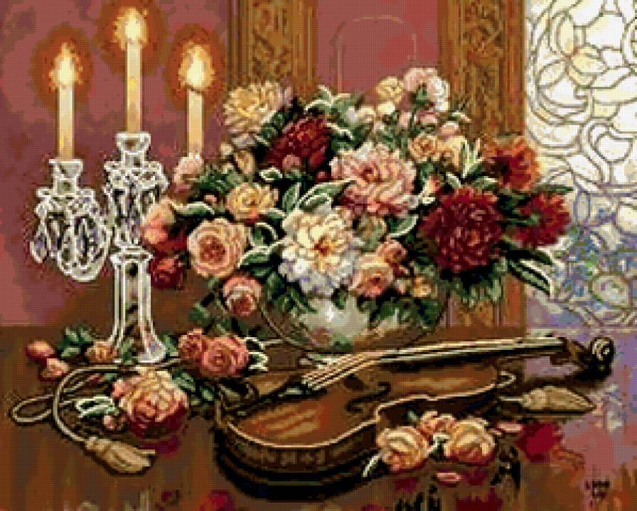 натюрморт - цветы, , букет, романтика, натюрморт, природа - предпросмотр