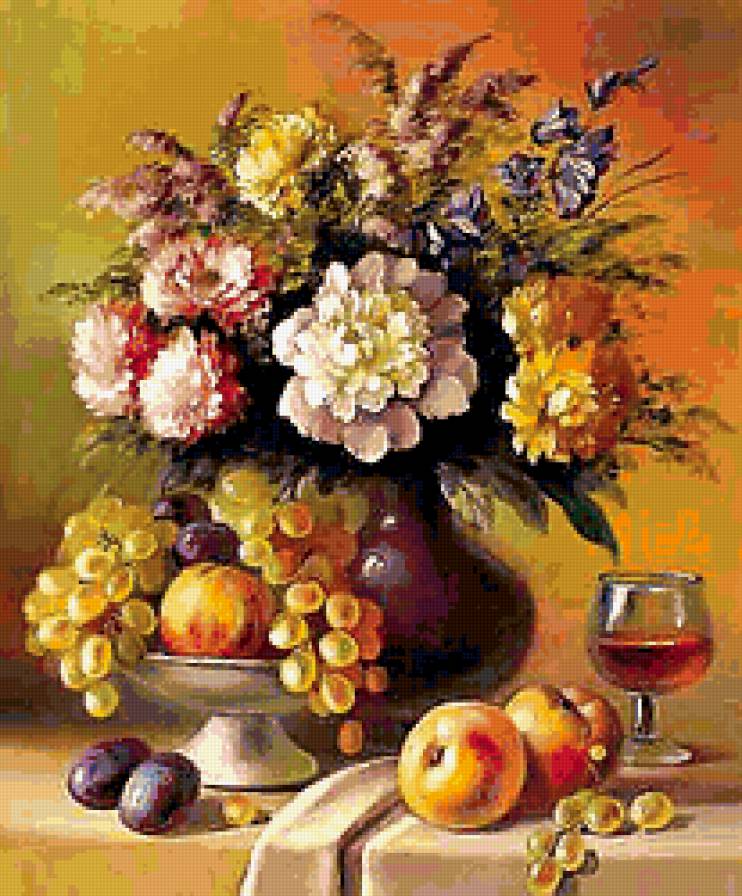 натюрморт - цветы, романтика, натюрморт, природа, , букет - предпросмотр