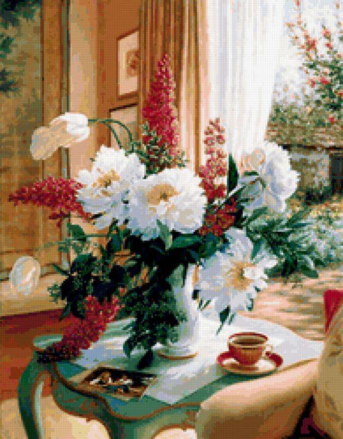 натюрморт - , натюрморт, природа, букет, цветы, романтика - предпросмотр