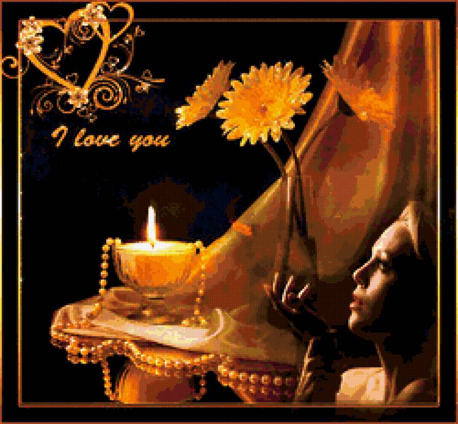 любовь - красота, девушка, любовь, одиночество, картина - предпросмотр