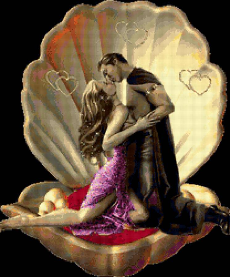 девушка - красота, девушка, картина, влюбленная пара, любовь - предпросмотр