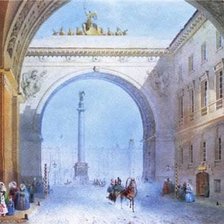 Схема вышивки «городской пейзаж,арка генерального штаба»