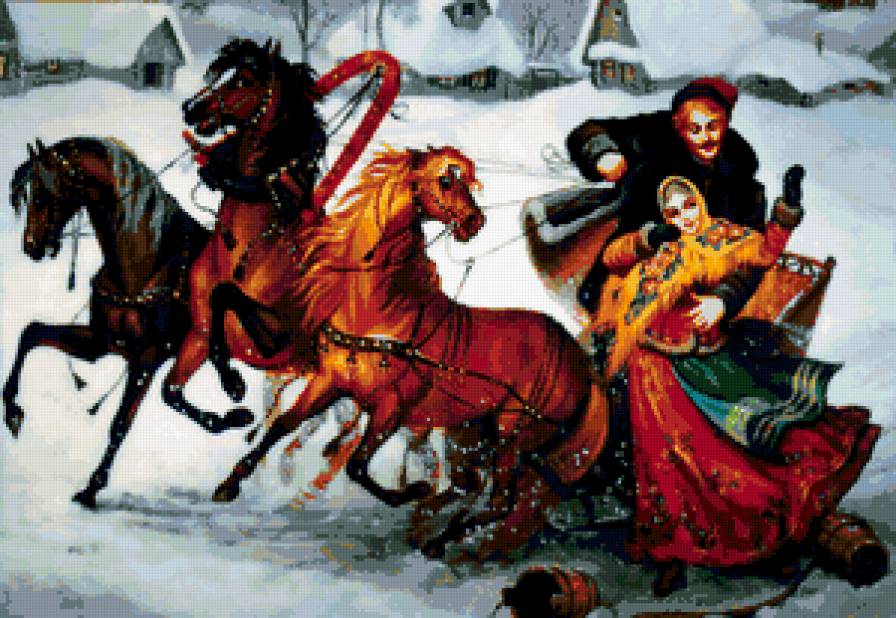 №212609 - кони, люди - предпросмотр