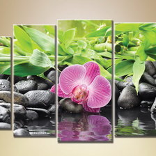 Схема вышивки «ПОЛИПТИХ  "ЦВЕТОК И КАМЕНЬ"»