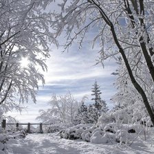 Схема вышивки «зима»