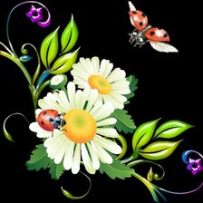 Схема вышивки «Ромашки»