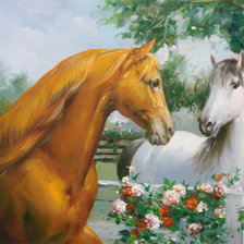 Схема вышивки «ДИПТИХ   "Две мелодии"»