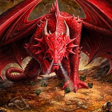 Схема вышивки «дракон»