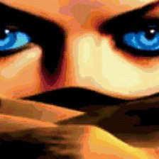 Схема вышивки «глаза»