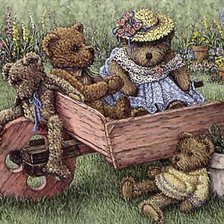 Схема вышивки «Эми медведей»