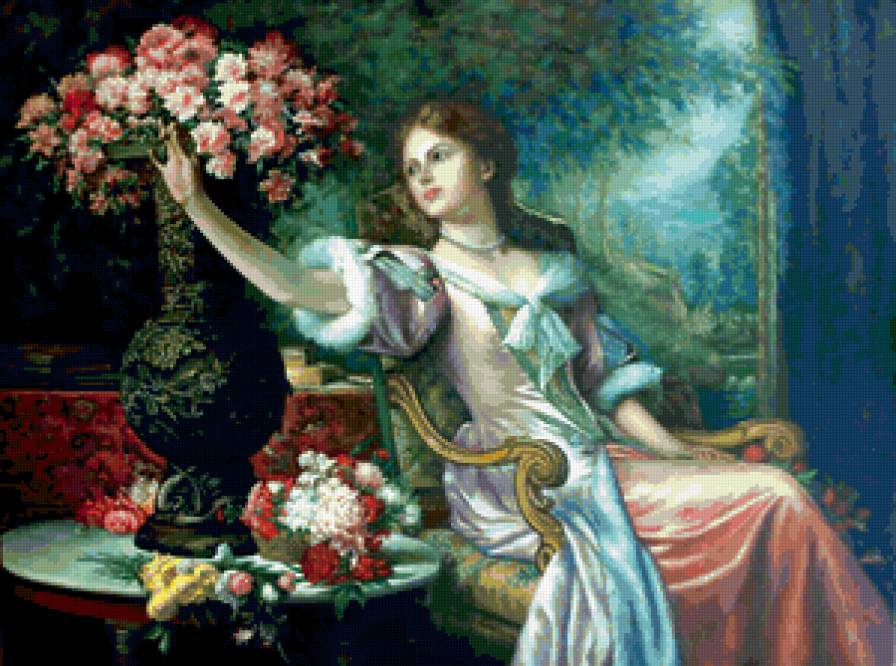 ЗОЛОТОЙ ВЕК -ИСТОРИЯ ОДНОЙ ЖЕНЩИНЫ - женщина, красота. отдых, от известных художников, цветы - предпросмотр