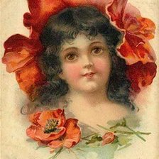 Схема вышивки «Девочка»