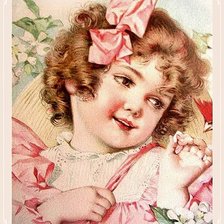 Схема вышивки «Девочка»