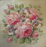 Схема вышивки «Розы»