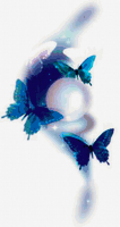 бабочки и жемчуг - предпросмотр