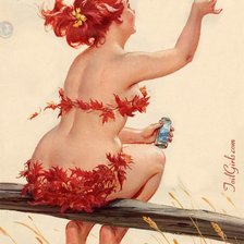 Схема вышивки «девушка»