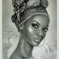 Схема вышивки «африканка»