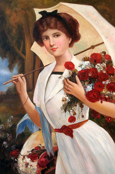 ЗОЛОТОЙ ВЕК -ИСТОРИЯ ОДНОЙ ЖЕНЩИНЫ - цветы, отдых, от известных художников, женщина, красота - оригинал