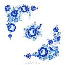 Схема вышивки «Гжель»