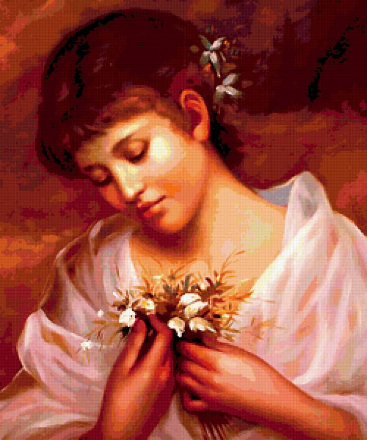 ЗОЛОТОЙ ВЕК -ИСТОРИЯ ОДНОЙ ЖЕНЩИНЫ - девушка, от известных художников, ангел, цветы - предпросмотр