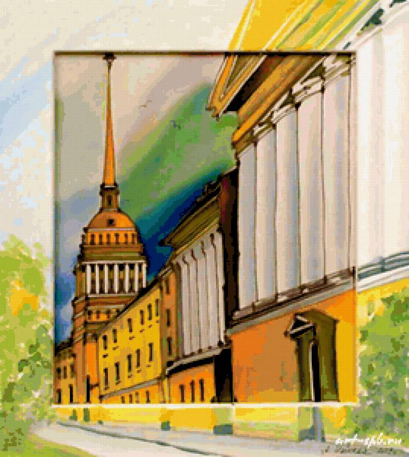 Петербург - батик алисы майской - предпросмотр