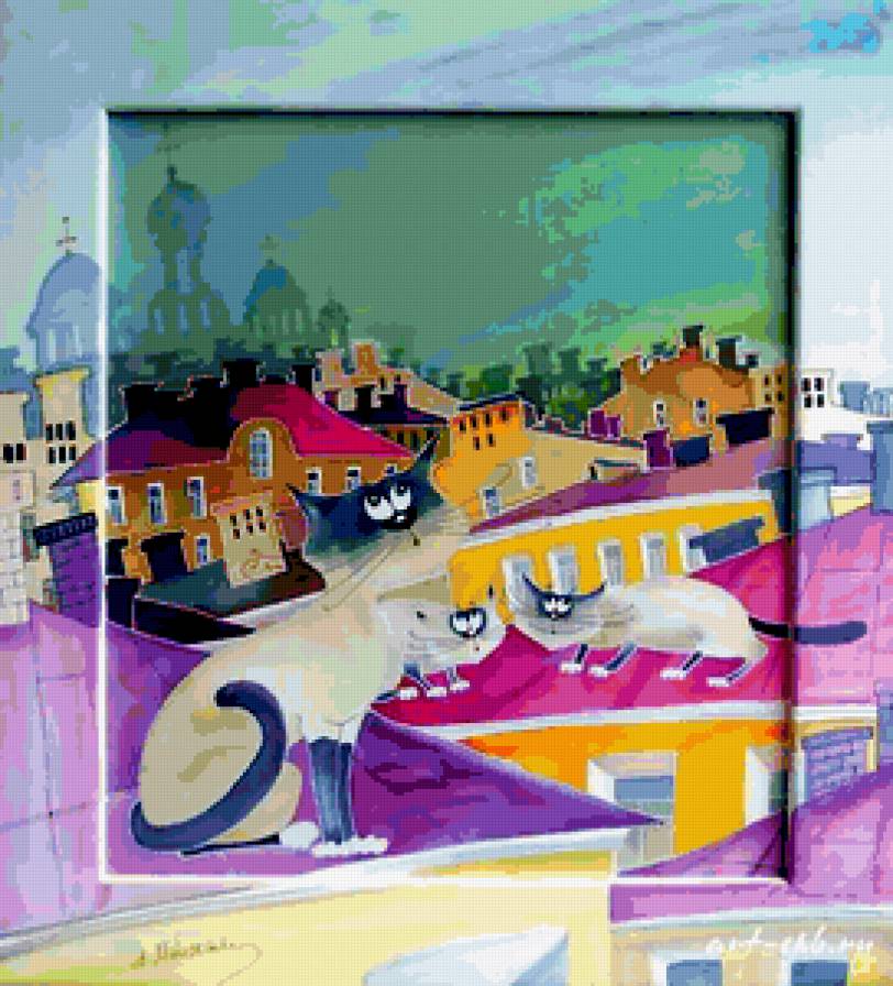 Петербург - батик алисы майской - предпросмотр