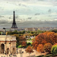 Схема вышивки «эйфелева башня»