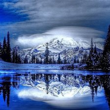 Схема вышивки «зима»