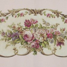 Схема вышивки «Розы с вензелями»