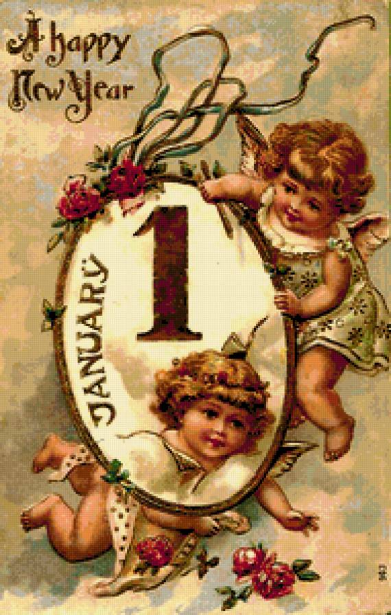 Ангелочек с розочкой - розочки, купидон, цветы, ангел, херувим, ангелочки, винт, ангелочек - предпросмотр