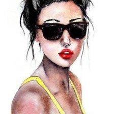 Схема вышивки «Леди»