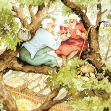 Схема вышивки «Веселые старушки»